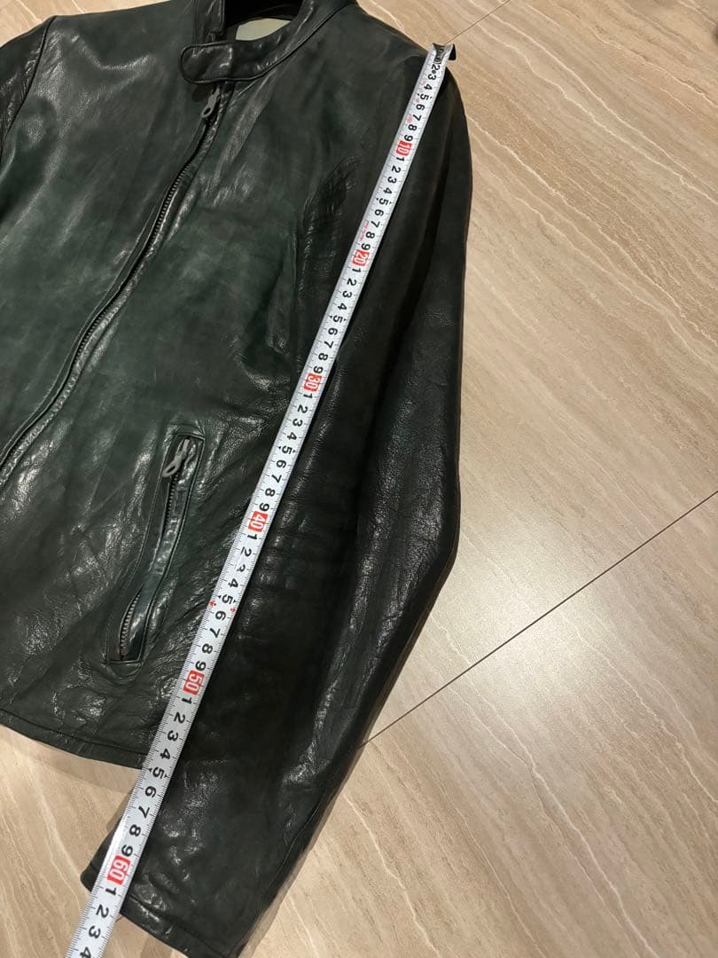 ISAMU KATAYAMA BACKLASH レザー シングル ライダース 黒