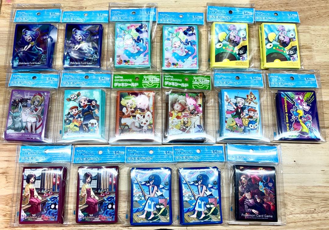 60個 ポケモンカード スリーブ デッキシールド まとめ売り 引退 ピカチュウ