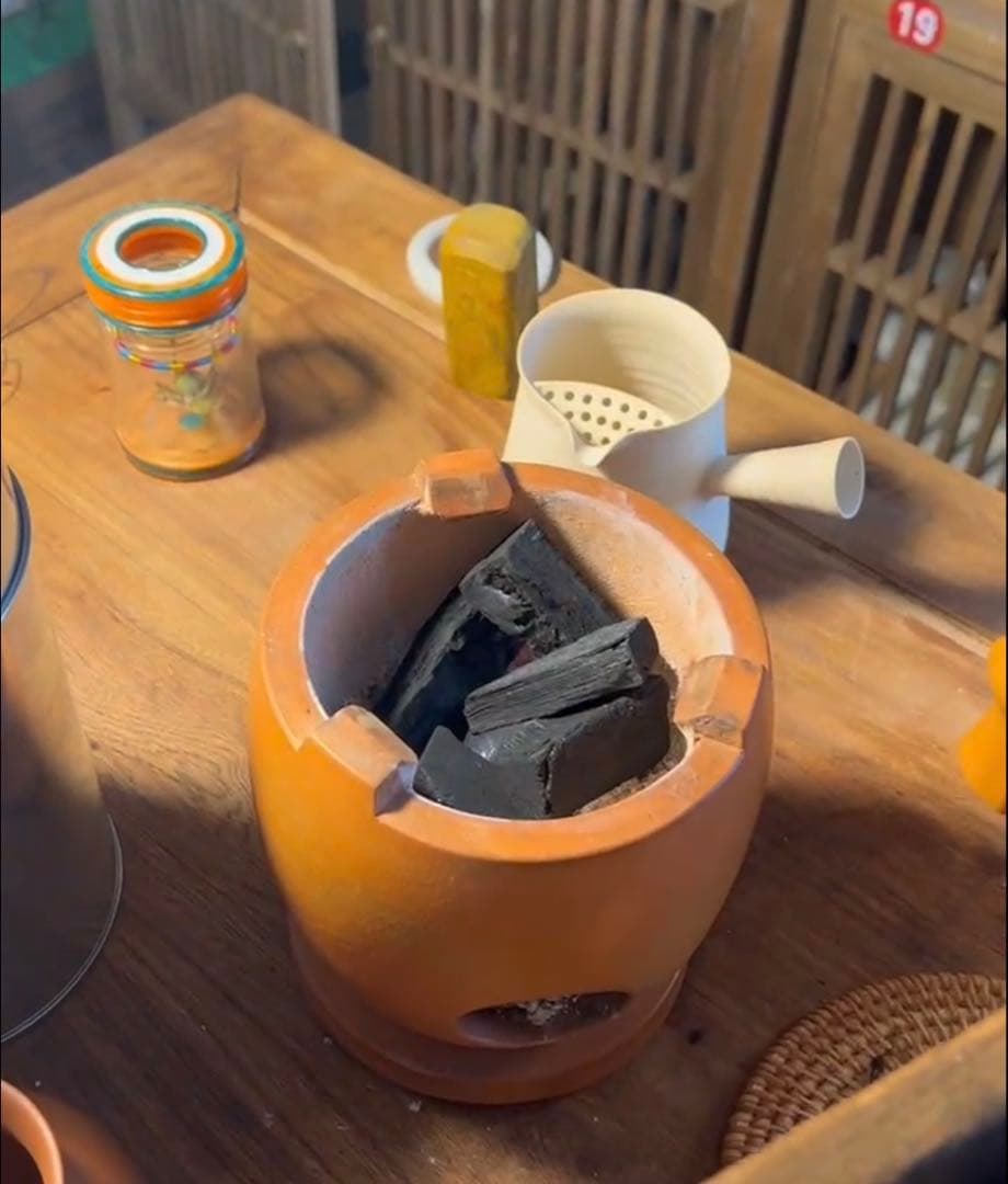 土炉 陶器製茶道具 炭用