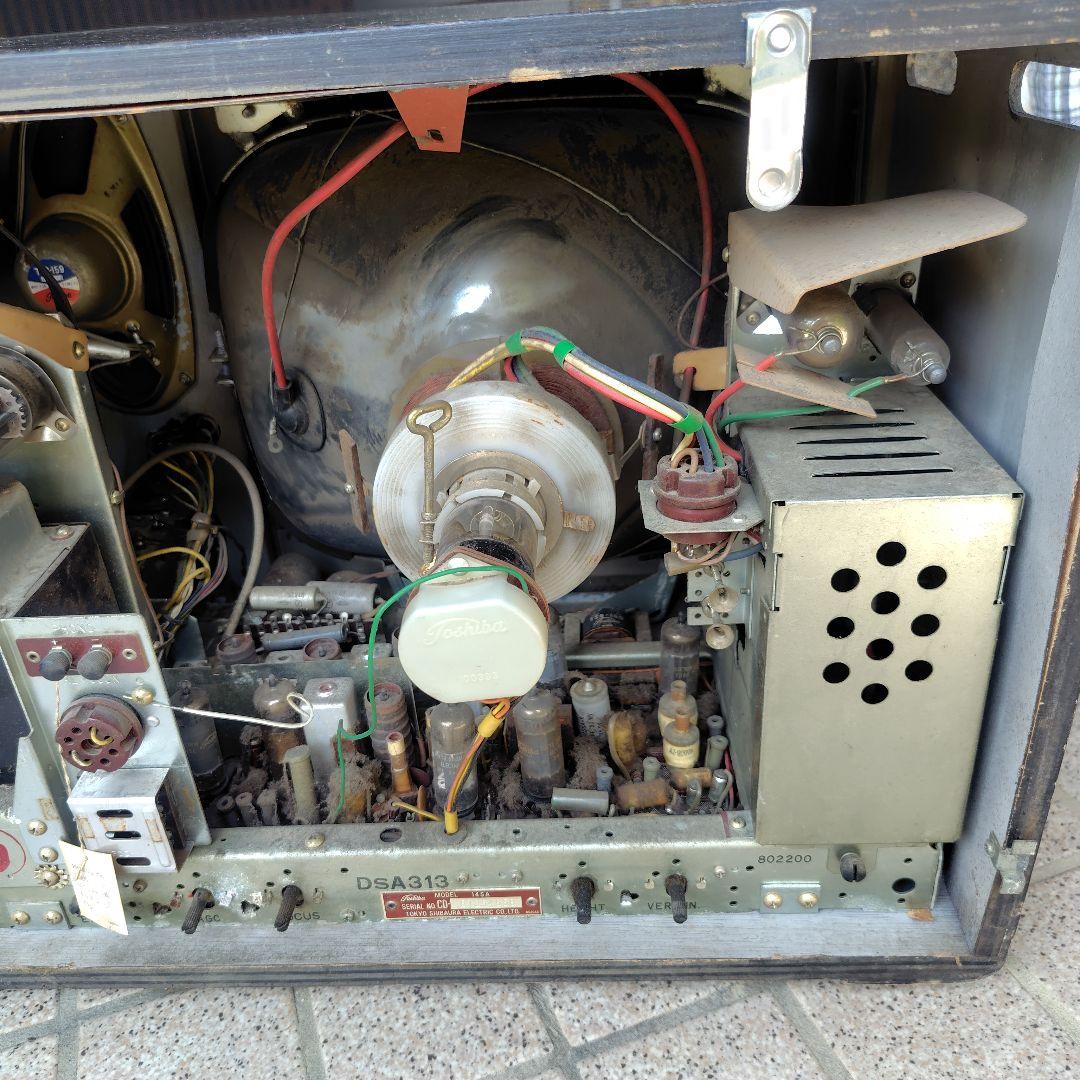 【昭和レトロ】Toshiba 真空管モノクロテレビ /モデル14SA形