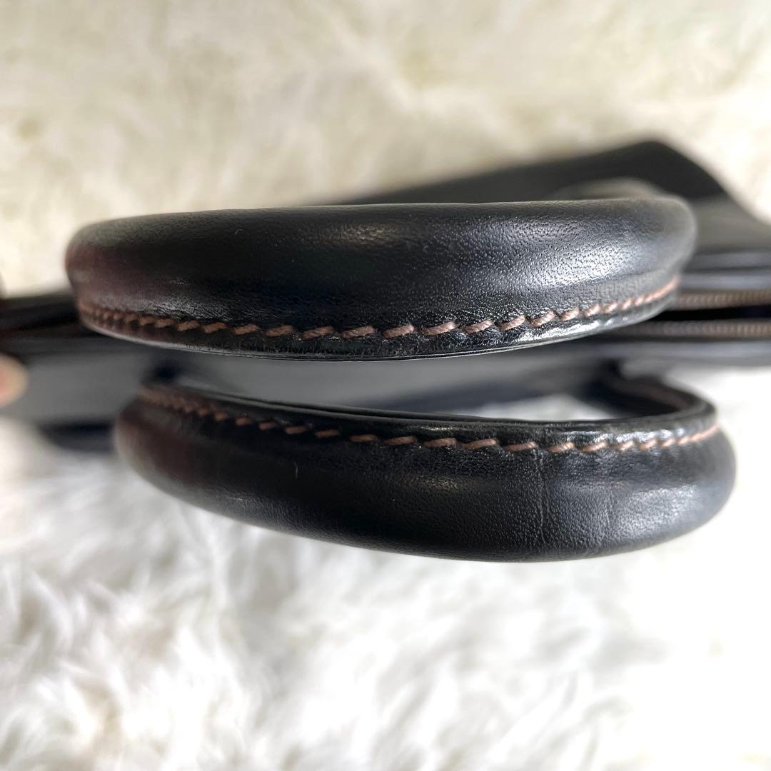 OLD COACH コーチ ハンドバッグ レザー 4921 シボ革