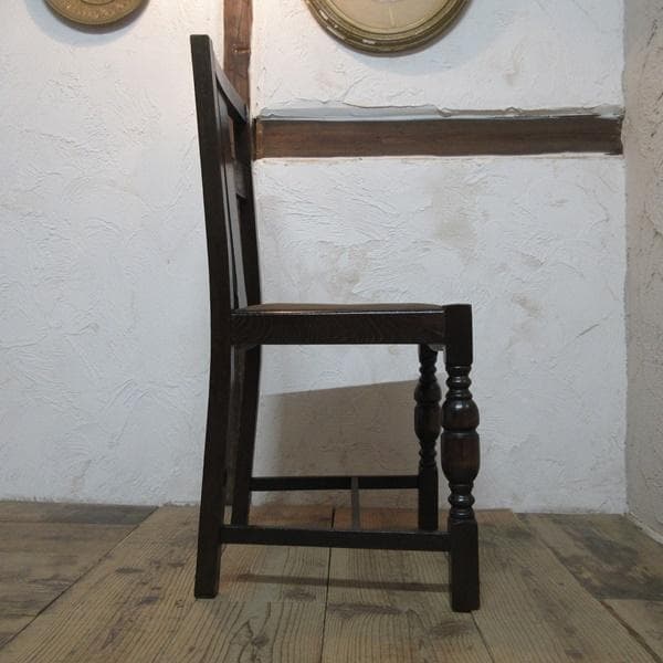 イギリス アンティーク 家具 ダイニングチェア 椅子 イス 英国 4726d
