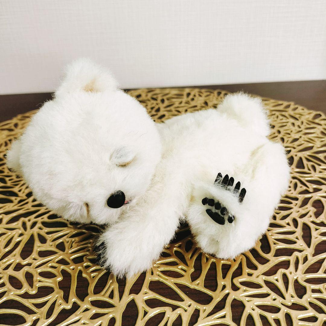 作家　テディベア　しろくま