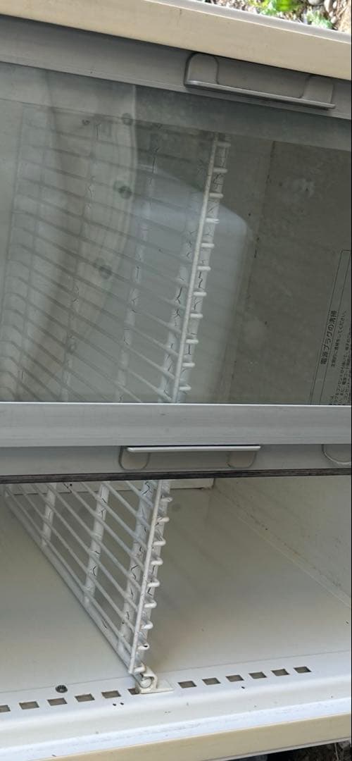 ガラス扉の2ドア冷蔵ショーケース