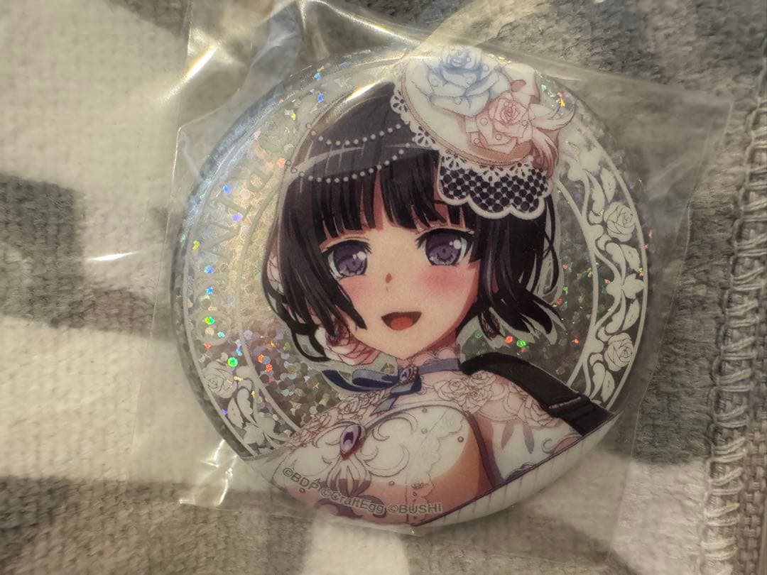 白金燐子　タオル缶バッジセットRoselia 「Flamme」/「Wasser」