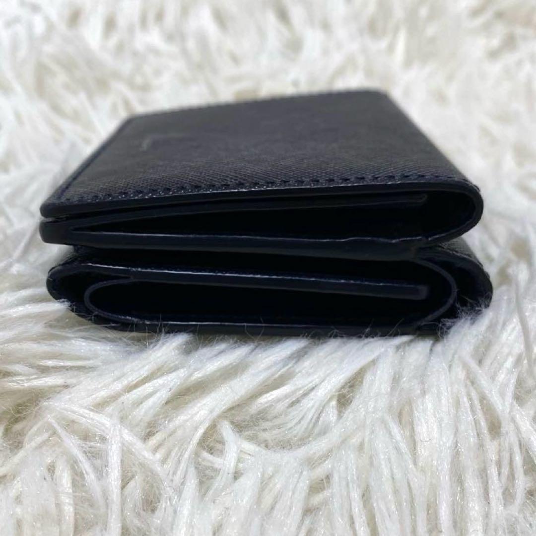 【未使用級✨】ペッレモルビダ 三つ折り財布 サフィアーノレザー ネイビー