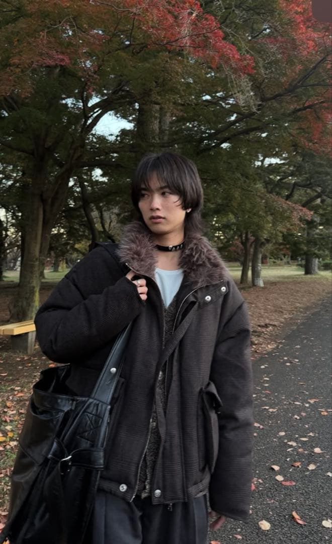 深水光太着用　our legacy leather choker チョーカー