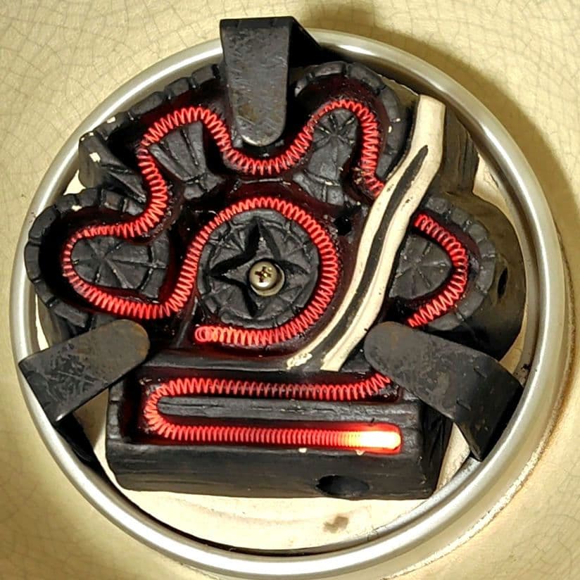 野々田式 風炉型 電熱器　さつま織部　風炉　茶道具