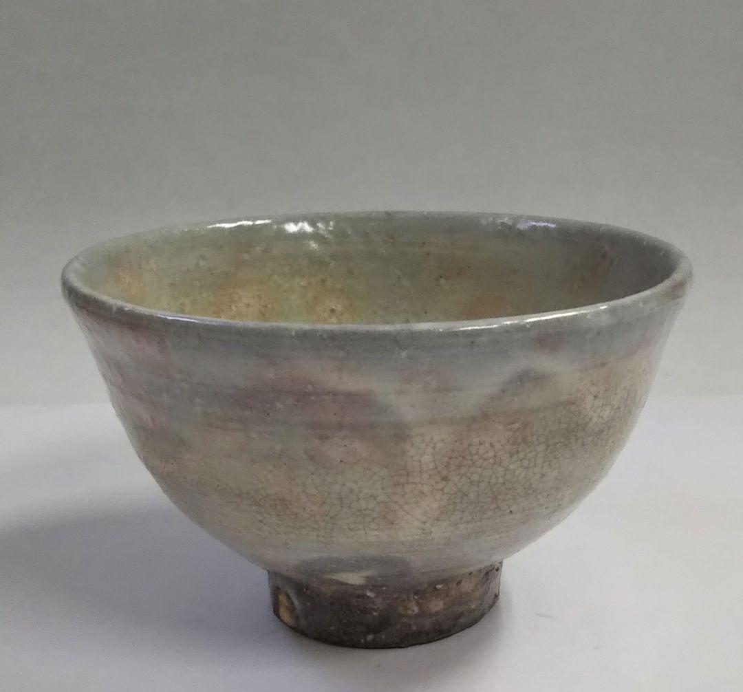 茶道具 茶碗 萩焼 岡田裕 共箱 晴雲山窯 岡田泰