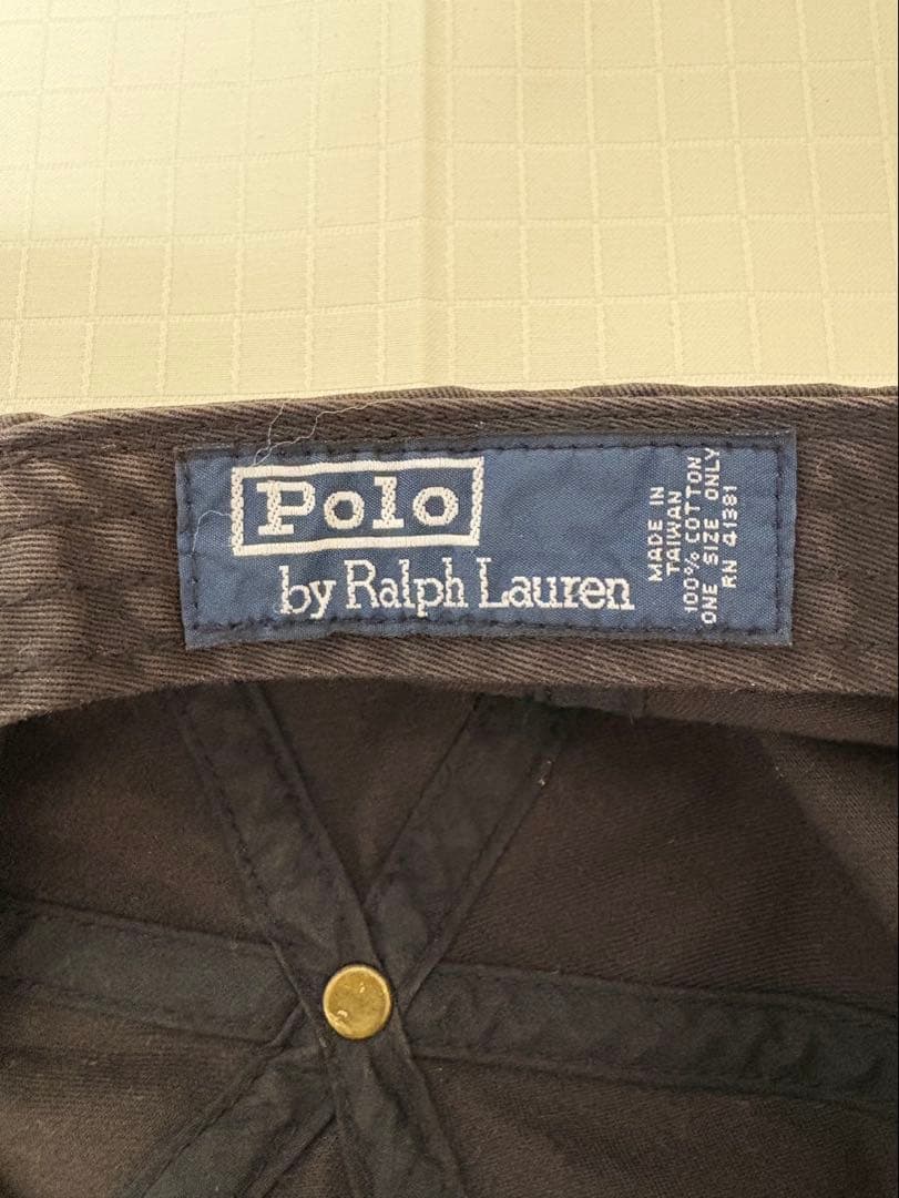 90s POLO Ralph Lauren Pロゴ サガラ刺繍 ブラック
