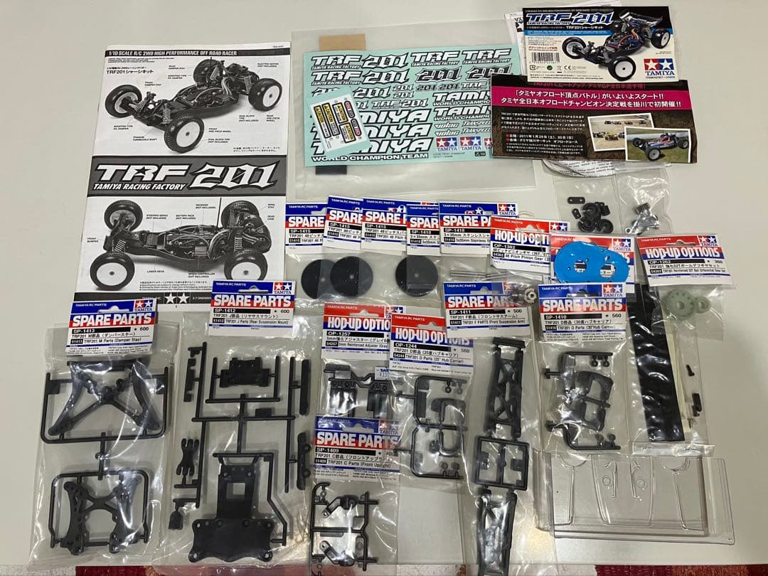 TamiyaTRF 201オフロードバギー ホビーウイングアンプモーターセット