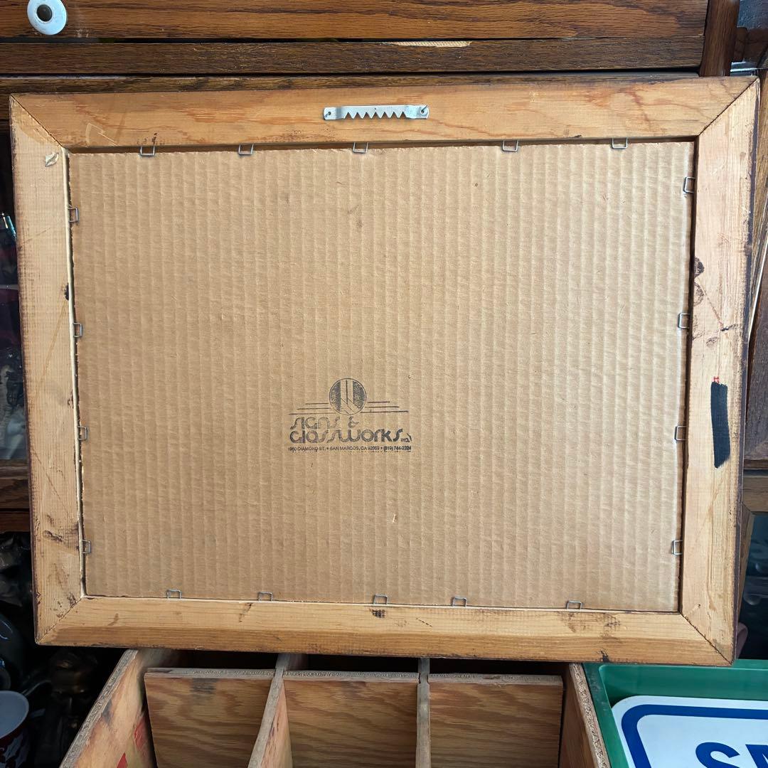 貴重！WHALER'S アメリカアンティーク　パブミラー鏡USAアドバタイジング