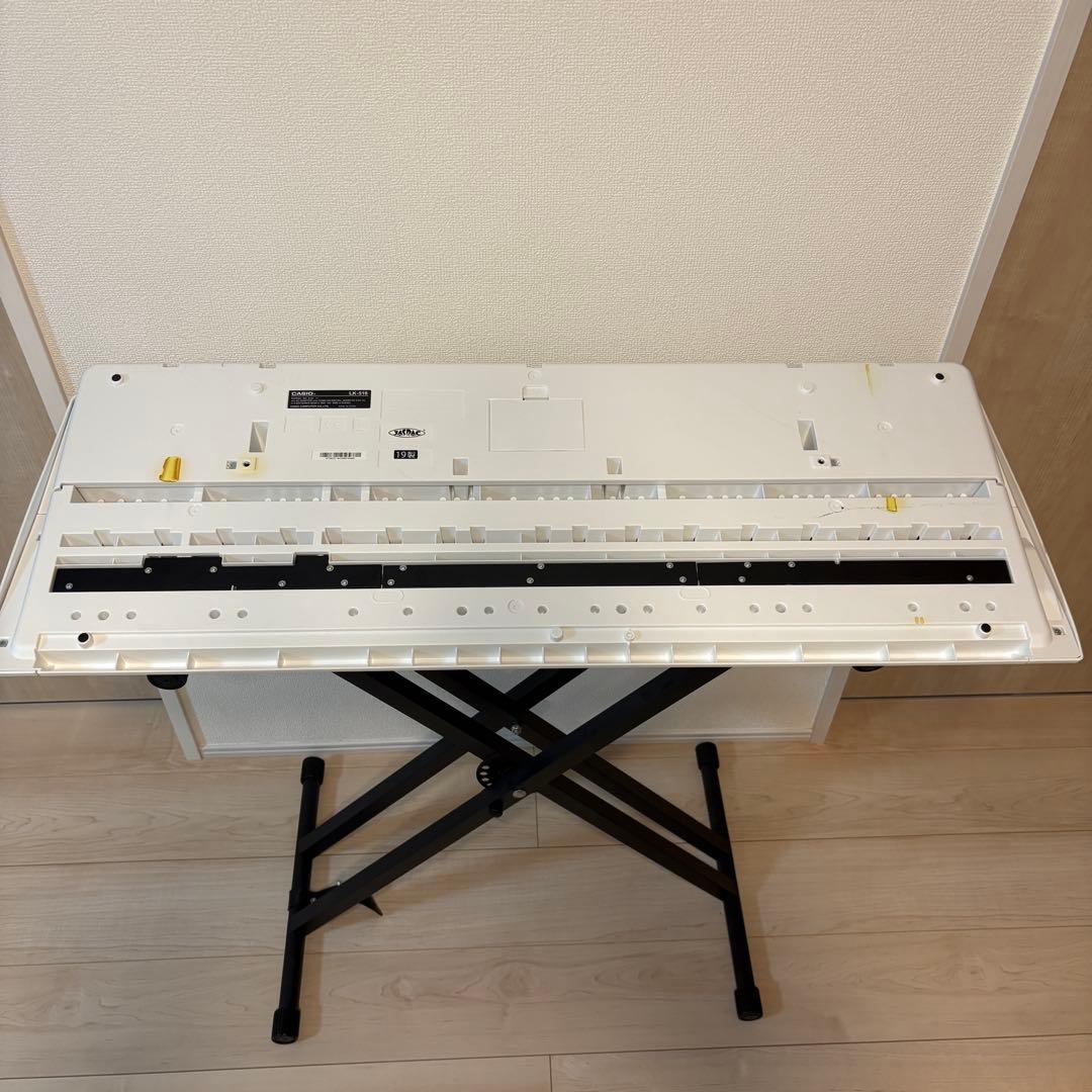 CASIO カシオ　LK-516 光ナビゲーション キーボード スタンド チェア