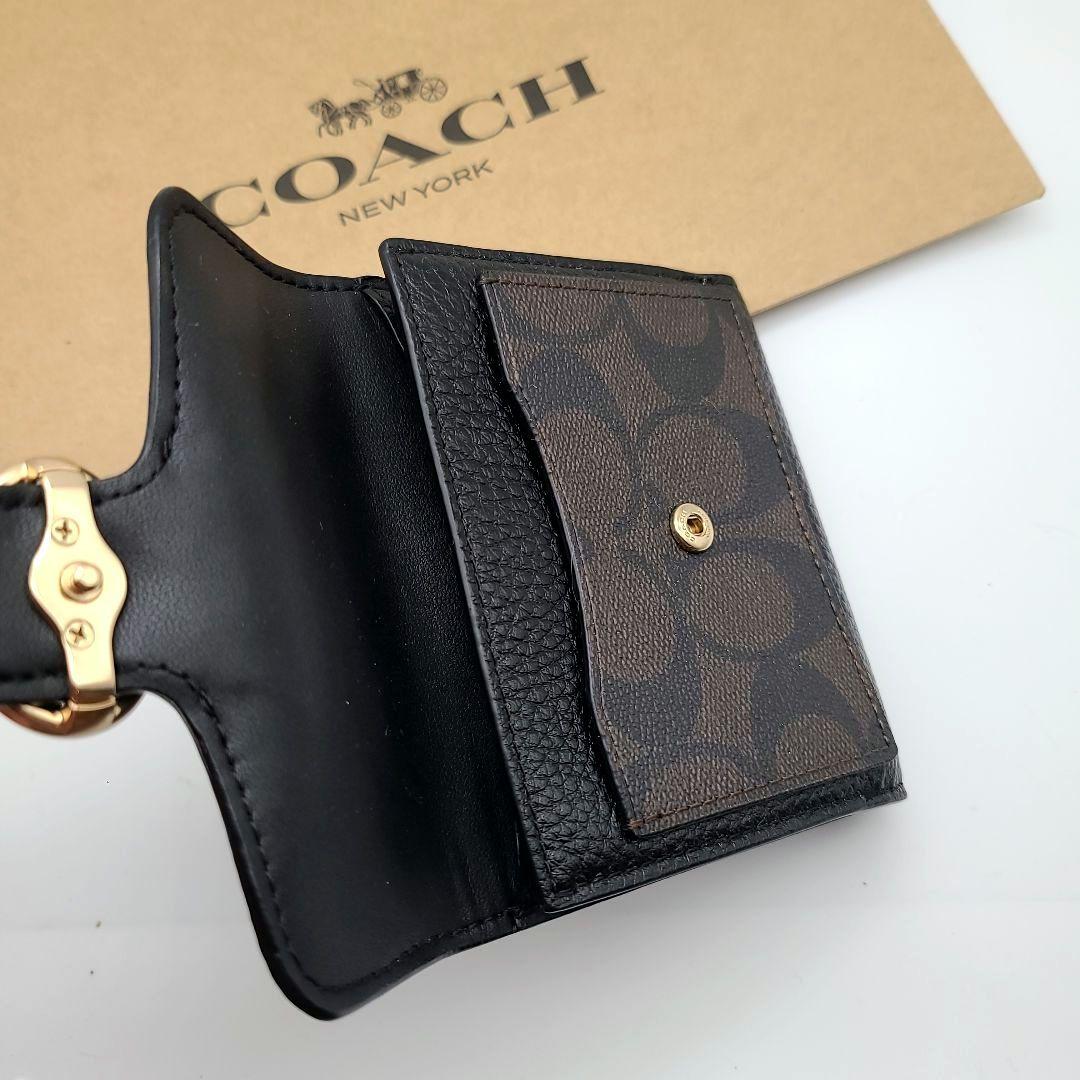 新品　COACH　コーチ　折り財布　スナップ開閉　正規品