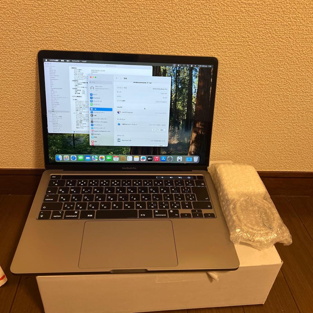 MacBook本体 Apple MacBook Pro M1 16GB 2TB