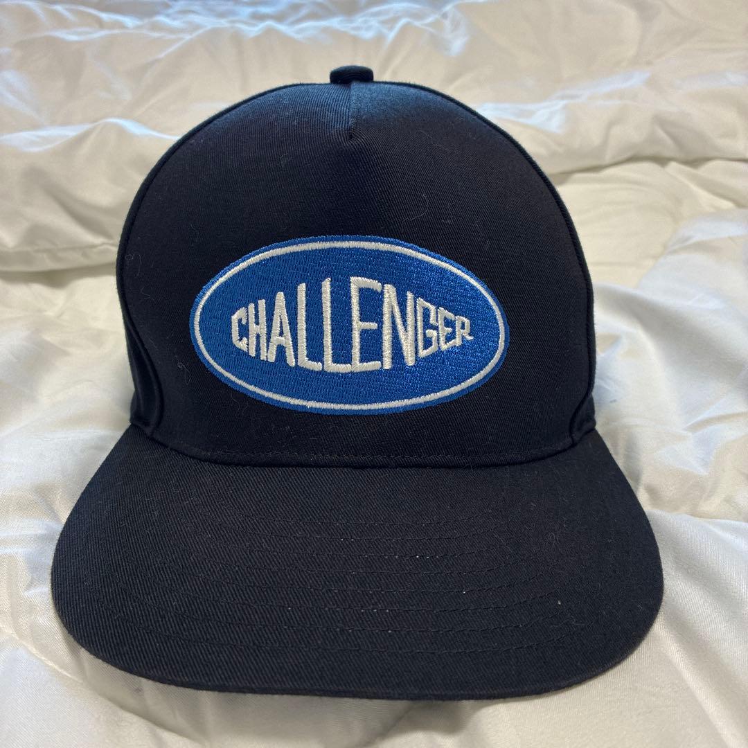 CHALLENGER 黒 ベースボールキャップLOGO TWILL CAP