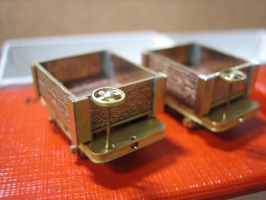 Hoナロー／杉山模型／箱型鉱車／２輌／真鍮完成品