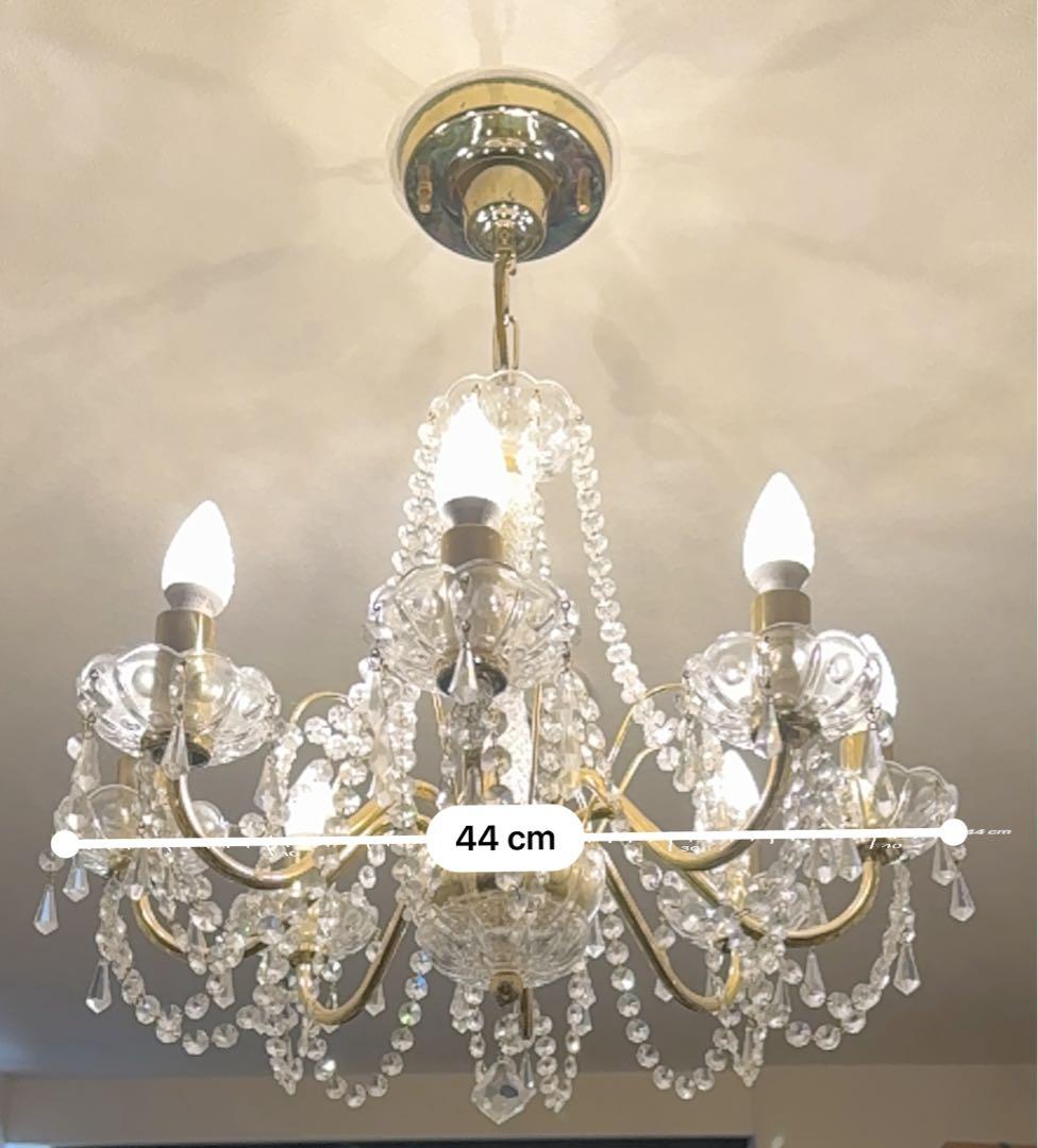 クリスタルシャンデリア 8灯 40万円のお品物