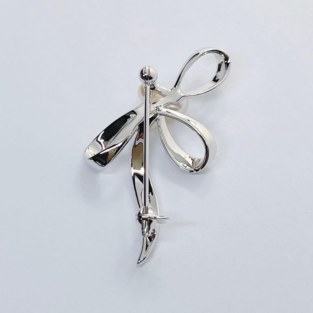 【未使用品】✨MIKIMOTO ミキモト パール　ブローチ　コサージュ　リボン