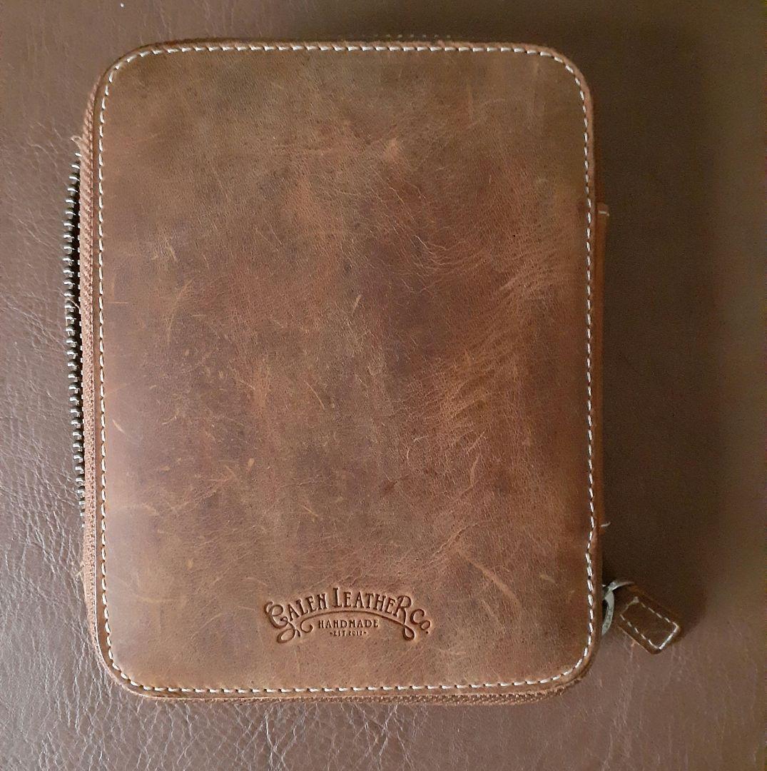 ガレンレザー　クレイジーホースブラウン　10スロットペンケース