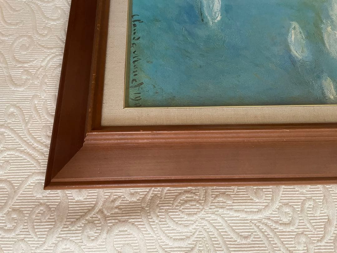 Claude Monet 睡蓮:61×68.5cm ／睡蓮クリーニングクロス付