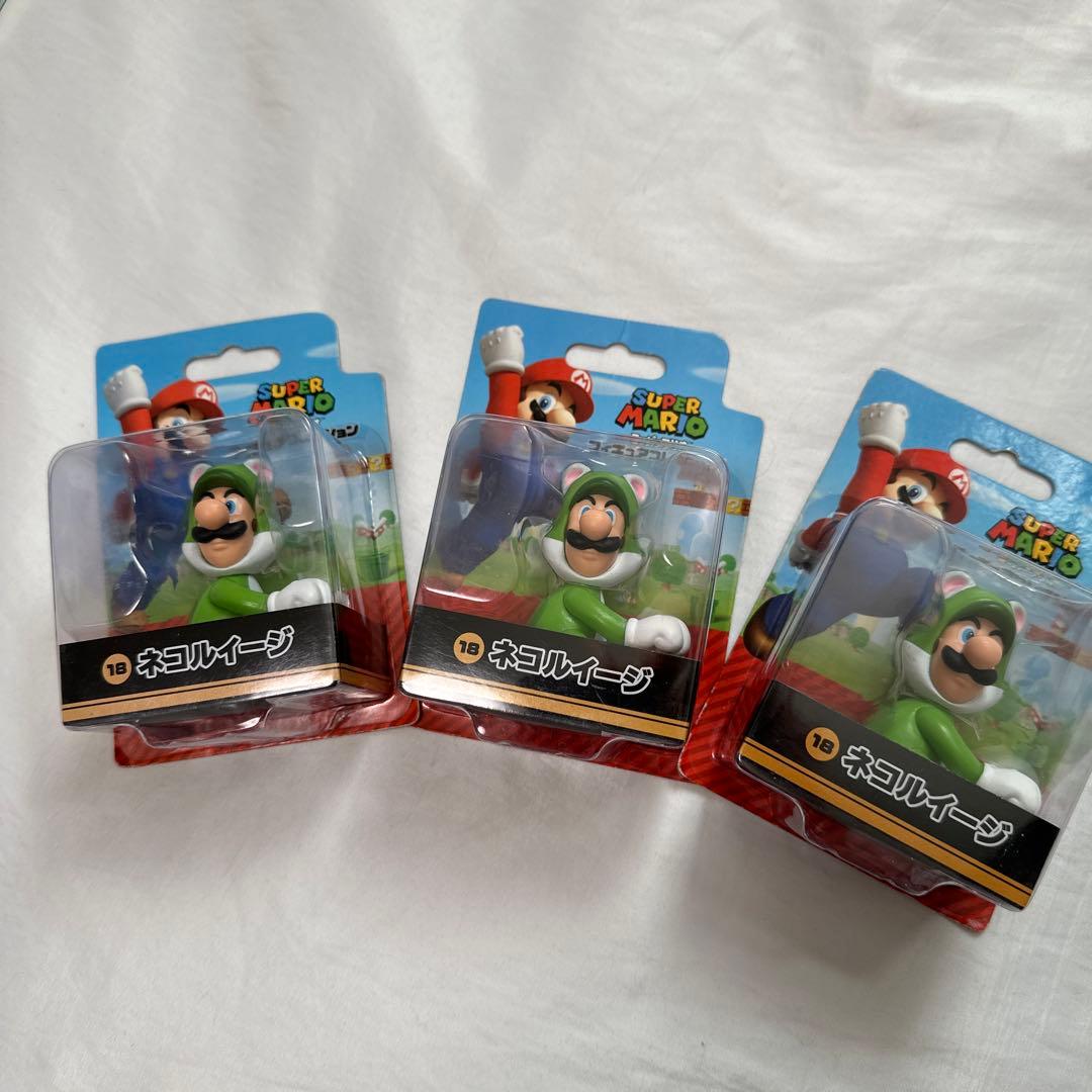希少　新品廃盤　スーパーマリオ フィギュアコレクション ネコルイージ 3体セット