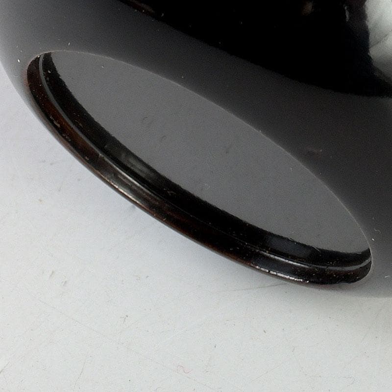 茶道具　塗師　幸悦作　つぼつぼ蒔絵　中棗　共箱　V　9389