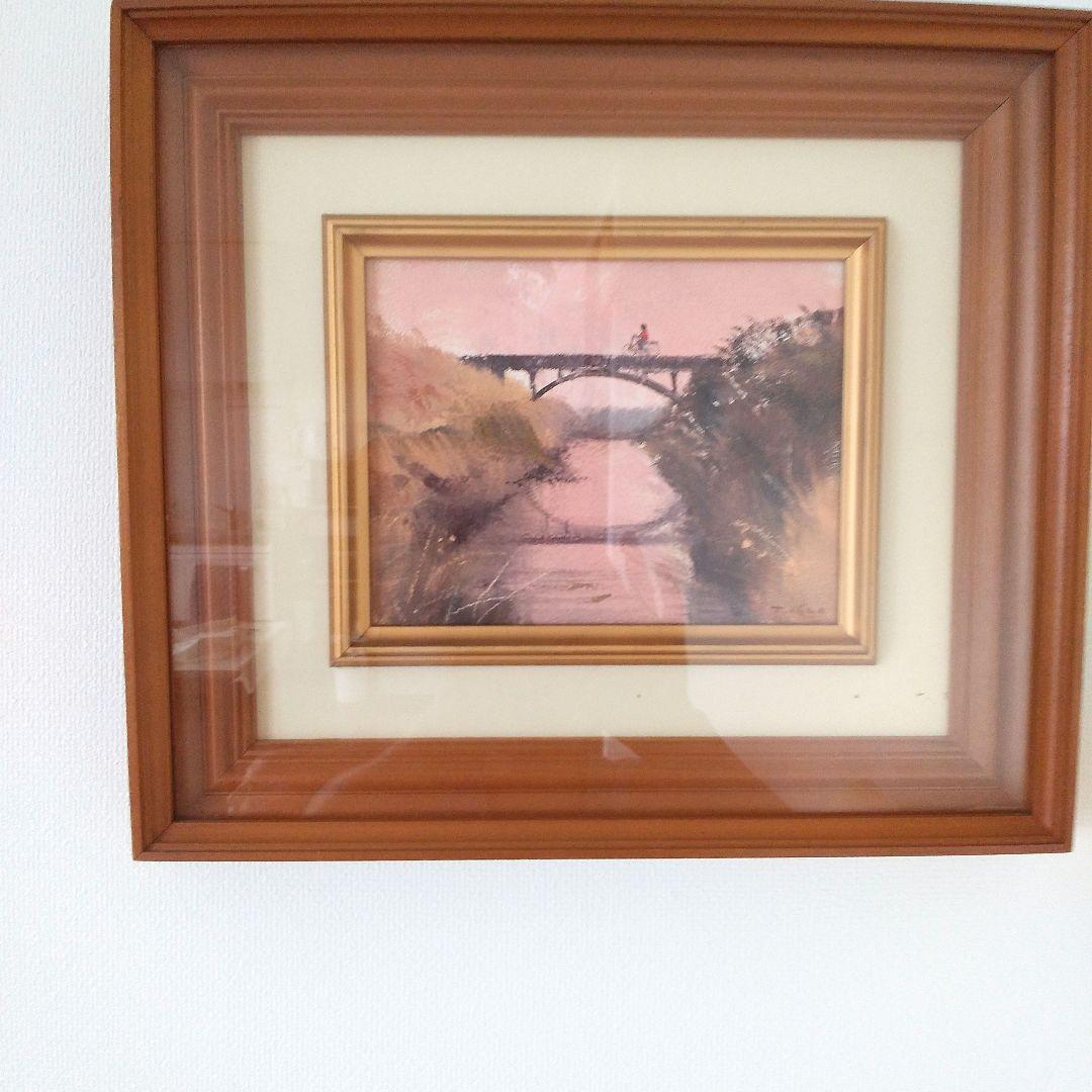 悳 俊彦さんの絵 橋 油彩画