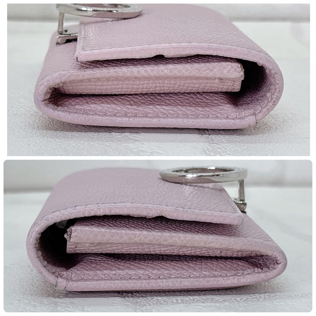 美品✨BVLGARI ブルガリ ロゴクリップ ケース 小銭入れ ピンク