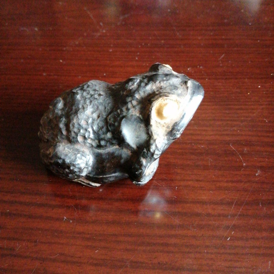 京焼　北山領　蛙形香合　7.5cm　江戸後期～明治期