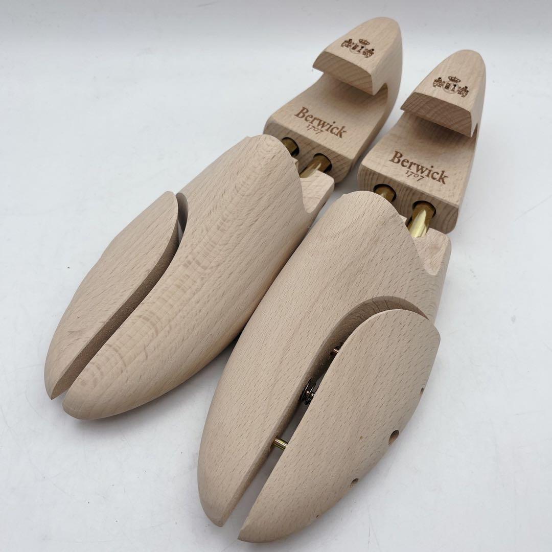 箱 シューツリー付✨バーウィック 4477 Uチップ ビブラム 6.5 ブラウン