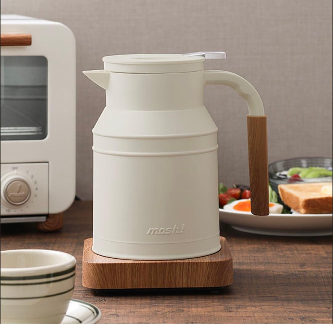 【新品未使用】mosh! モッシュ 電気ケトル M-EK1 アイボリー