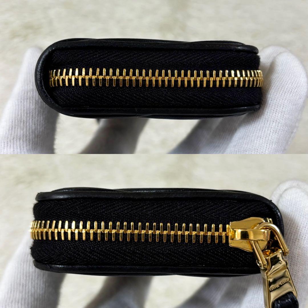 現行【未使用級】ミュウミュウ マテラッセ ケース カードケース ブラック