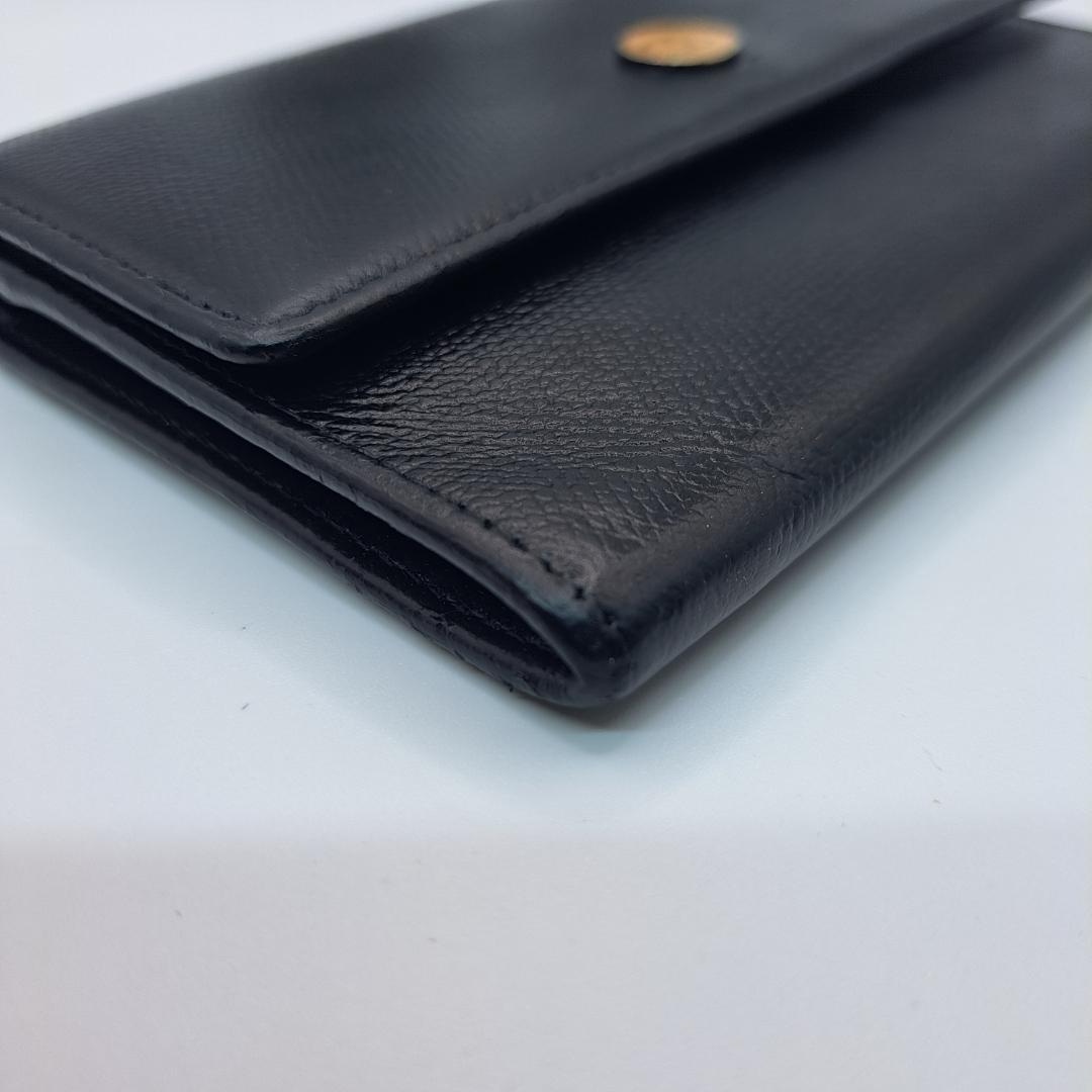 レア　CHANEL　ココボタン　コンパクト　ブラック　 二つ折り財布　財布