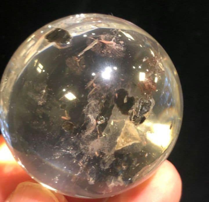 水入り　水晶丸玉　水晶玉