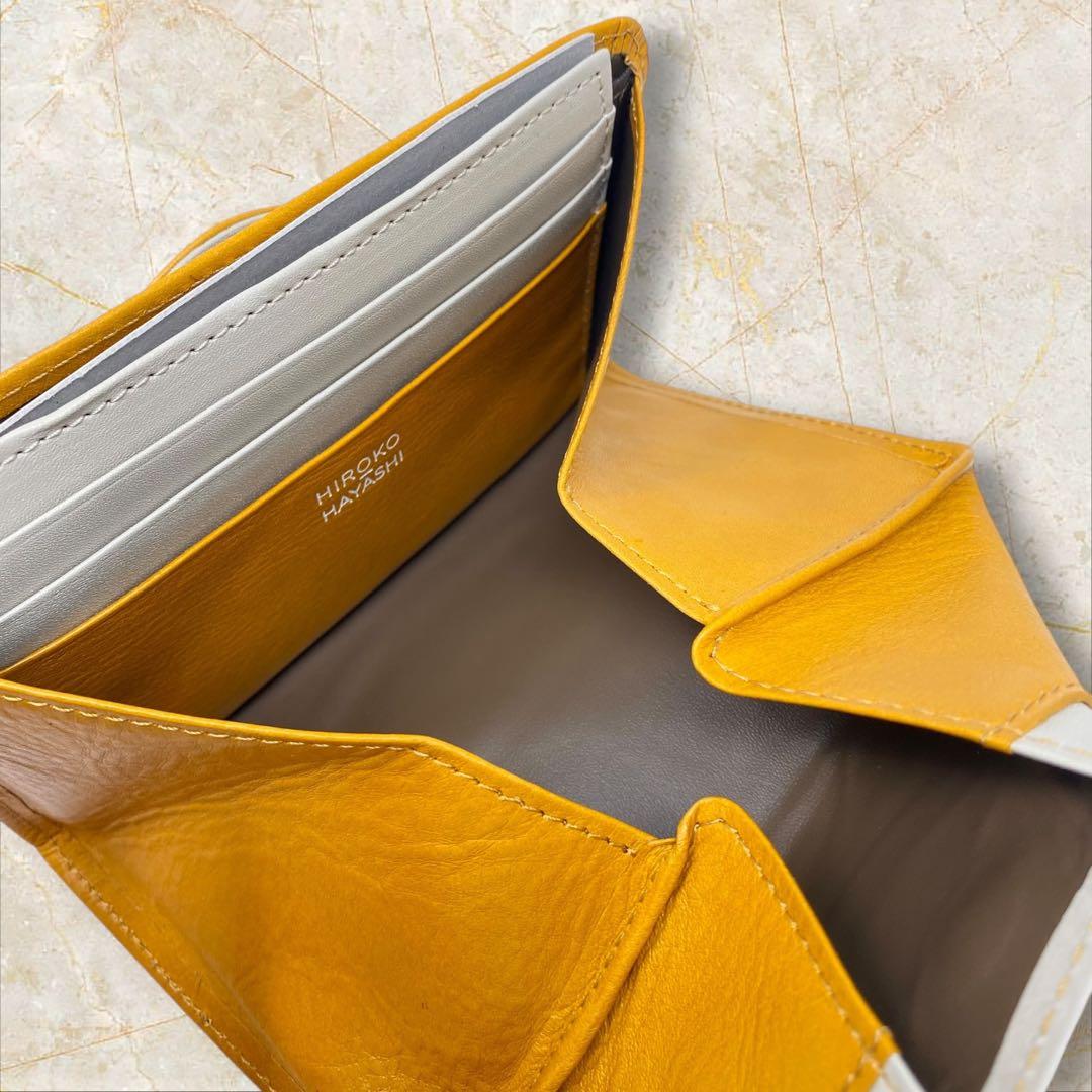 ヒロコハヤシ CAFE PORTA カフェポルタ 財布 マスタード イエロー