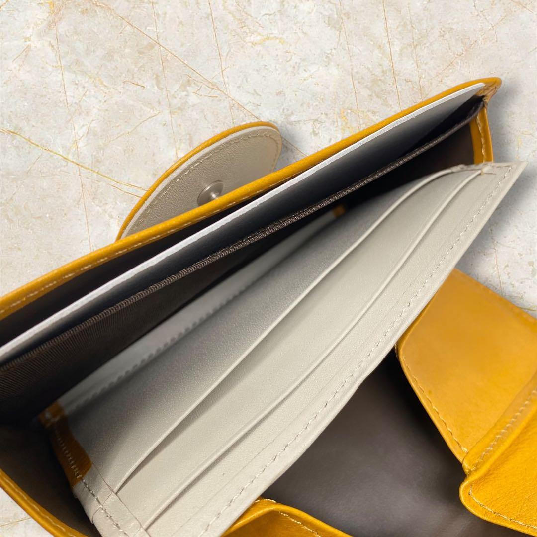 ヒロコハヤシ CAFE PORTA カフェポルタ 財布 マスタード イエロー