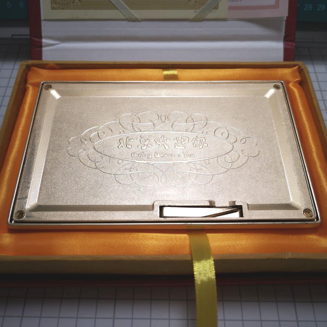 C*a様 ２００８ 北京オリンピック 紀年カード 純金 額入