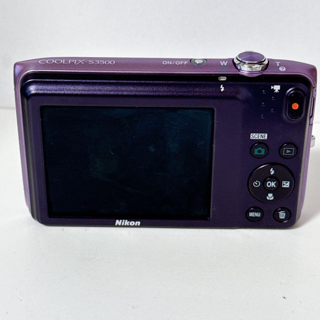 【美品】Nikon デジタルカメラ COOLPIX S3500 パープル