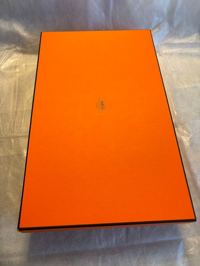 エルメス　ビーチタオル　オレンジ　大判