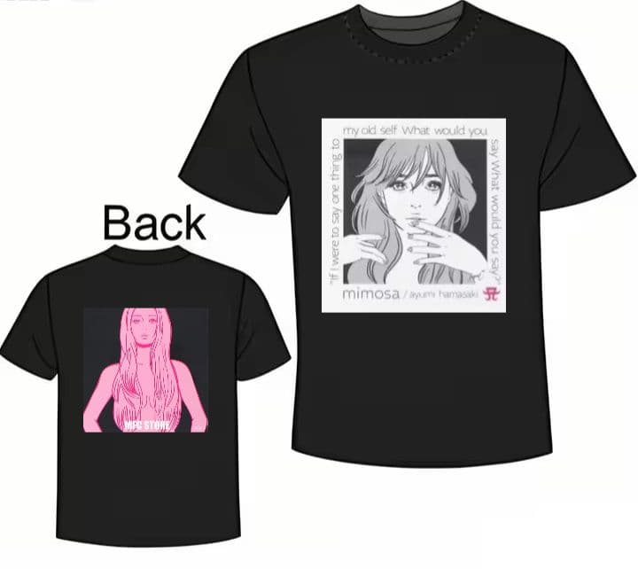 ayumi hamasaki×MFCオリジナルデザインTシャツXLサイズ