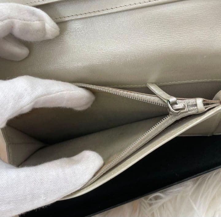 シャネル CHANEL 財布 ビコローレ ココマーク ホワイト 白