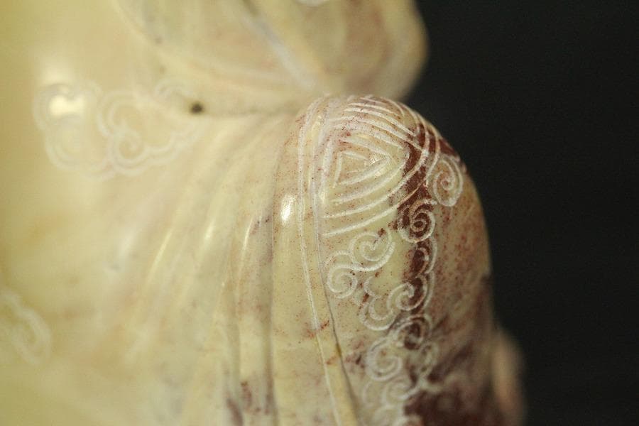 中国美術 寿山石 置物 時代物(A739)