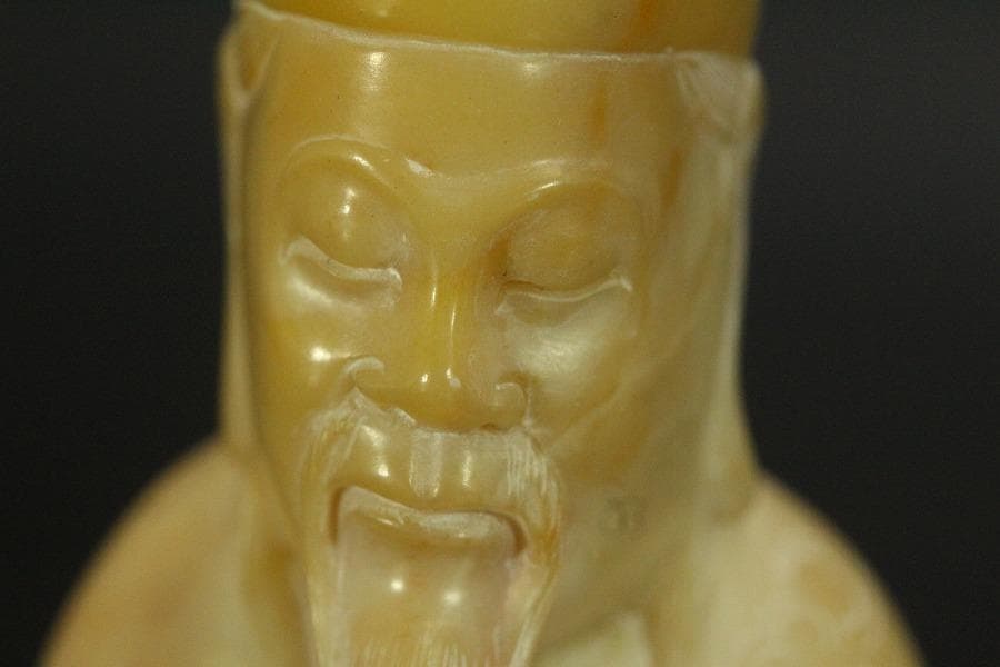 中国美術 寿山石 置物 時代物(A739)