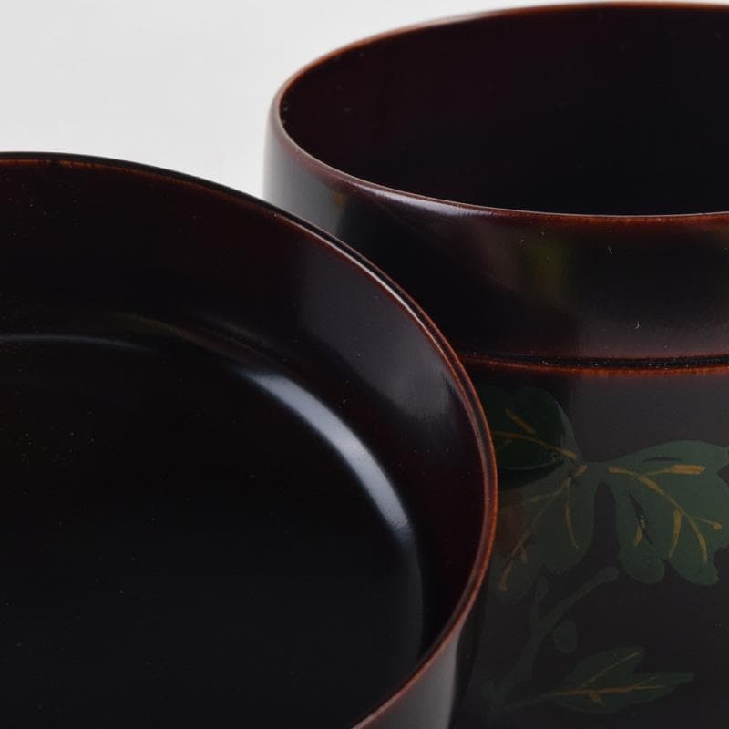 茶道具　瑛斎作　菊蒔絵　中棗　共箱　V　8321