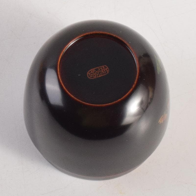 茶道具　瑛斎作　菊蒔絵　中棗　共箱　V　8321