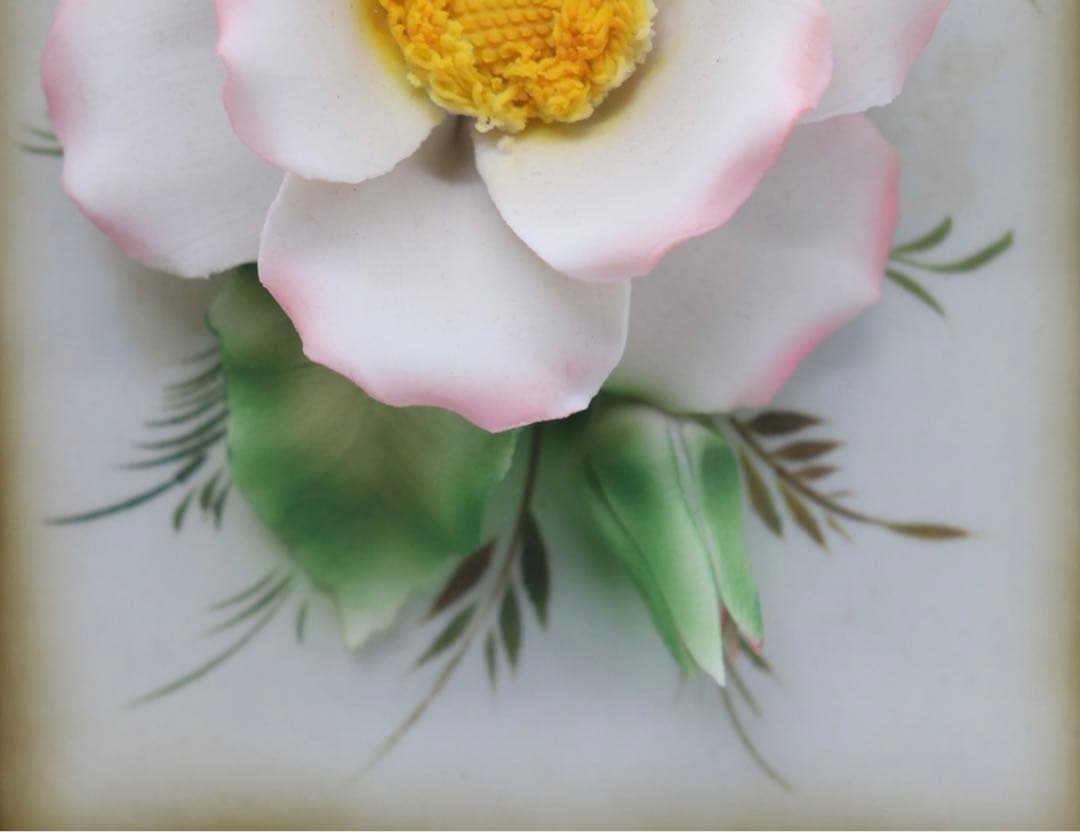 未使用　Fabar 飾り陶器額　イタリア製　0106