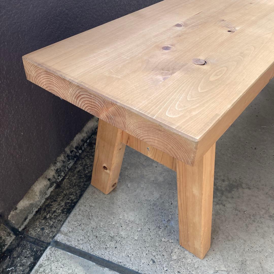 ヒノキ　ベンチ