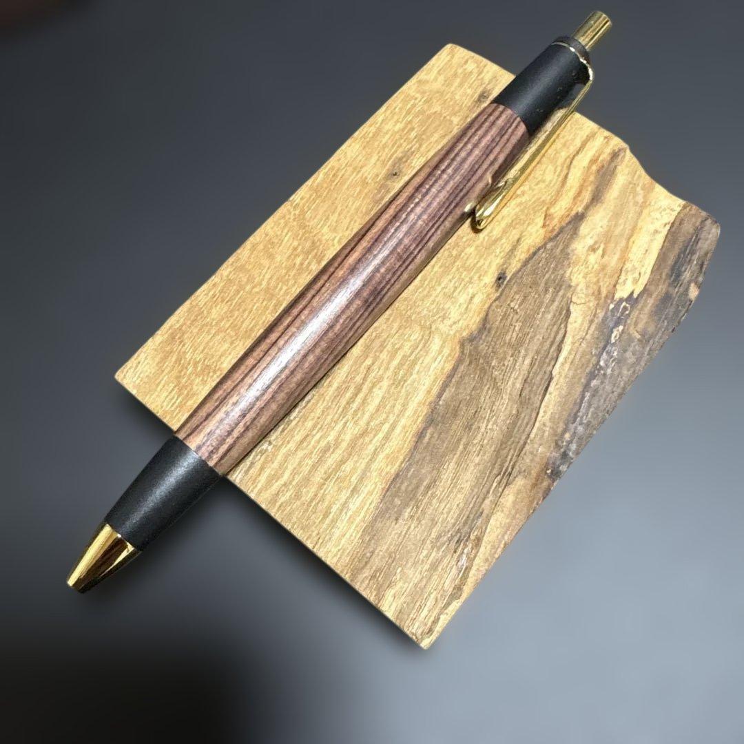 〈希少〉野原工芸似シャープペンシル　デザートアイアンウッド上杢