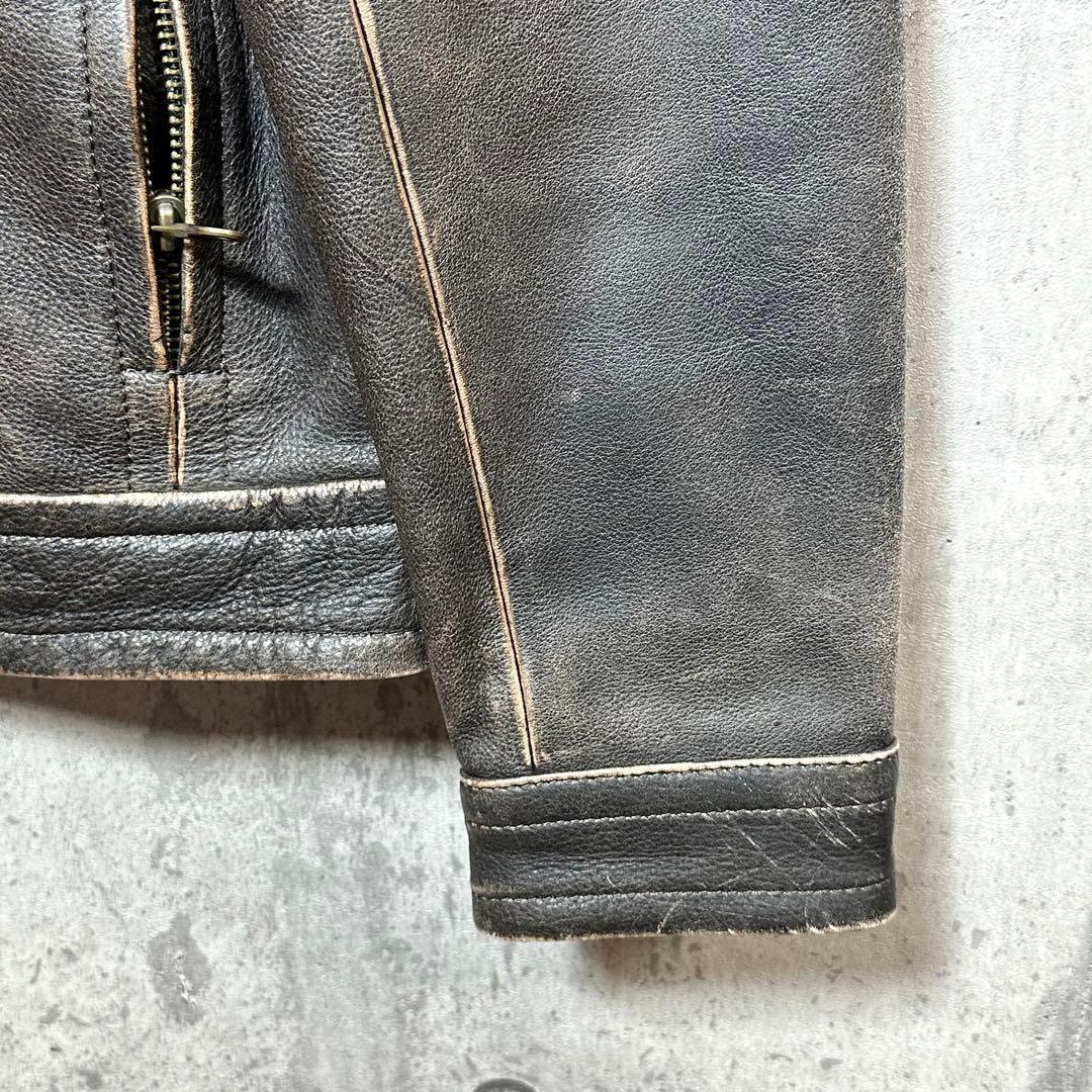 ⭐️90s⭐️ ハーレーダビッドソン　ライダースジャケット　厚手　ビッグロゴ